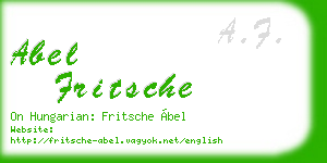 abel fritsche business card